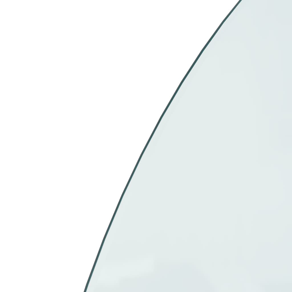 Takan lasilevy puolipyöreä 1000x600 mm