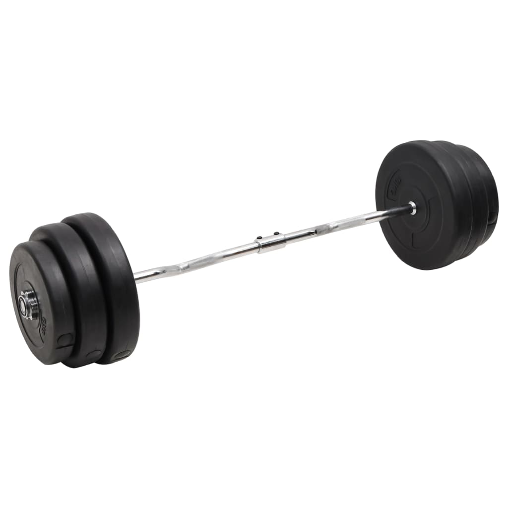 Hauistanko levypainoilla 90 kg