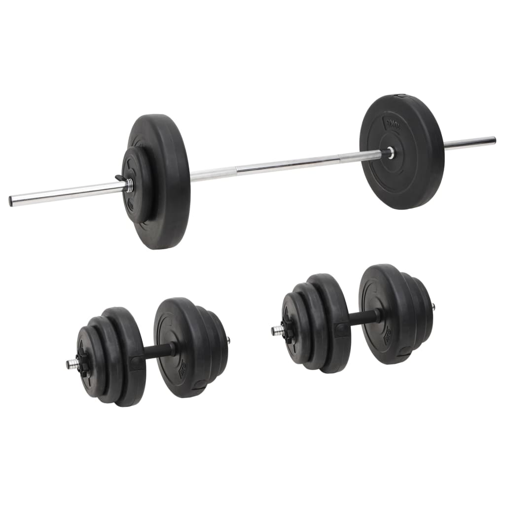Painonnostotanko ja käsipainosarja levyillä 60 kg