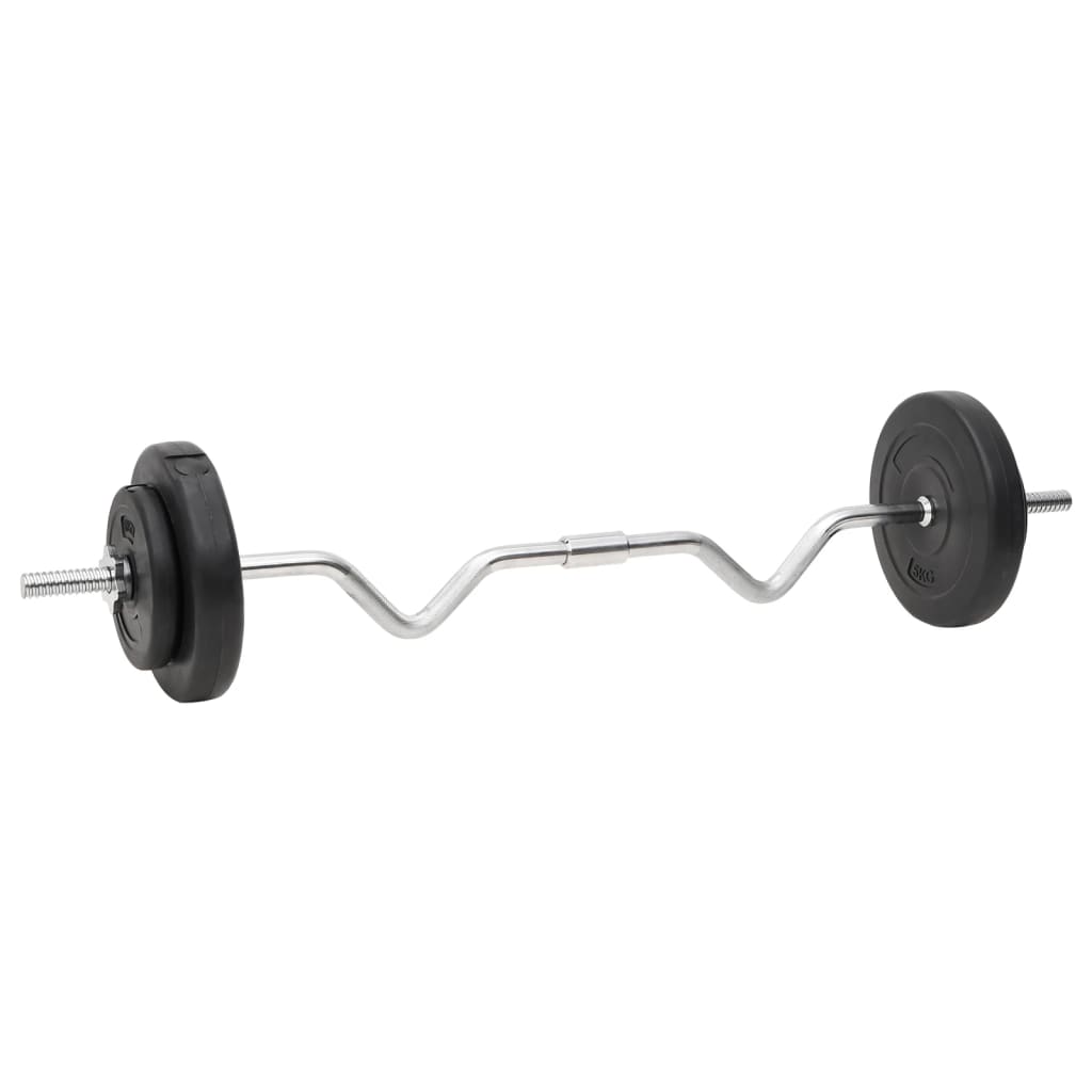 Painonnostotanko ja käsipainosarja levyillä 60 kg