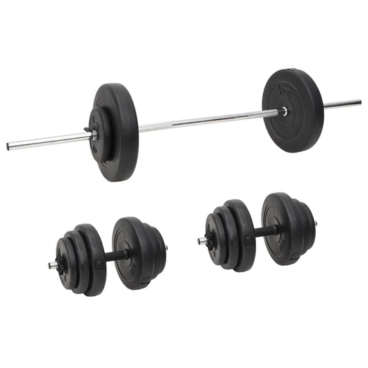 Painonnostotanko ja käsipainosarja levyillä 60 kg