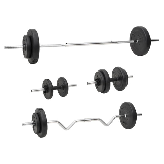 Painonnostotanko ja käsipainosarja levyillä 60 kg