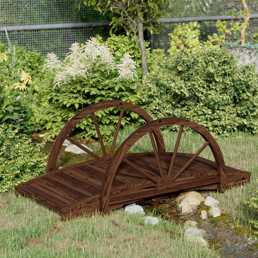 Puutarhasilta puolipyörällä 99x50x38 cm täysi kuusi
